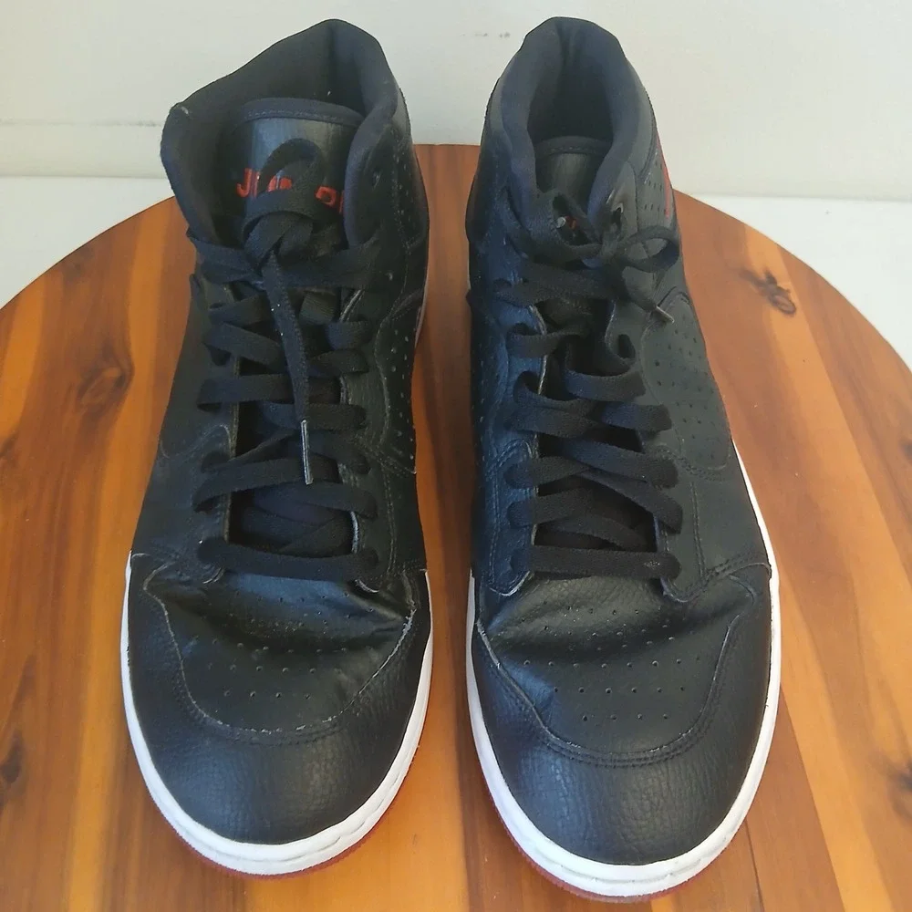 Jordan Access Mens 11.5 Black Red Basketball Shoes Sneakers AR3762-001